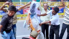 केएमएसएस ने फूंका PM मोदी का पुतला, है बड़ी वजह

