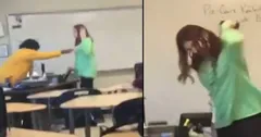 स्कूल में लड़की ने टीचर को गाली दी, थप्पड़ मारा और फिर फोन फेंककर चली गई, देखे वायरल वीडियो