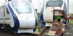 मुंबई से गांधीनगर जा रही वंदे भारत का बड़ा हादसा टला, भैसों के झुंड से टकराई ट्रेन