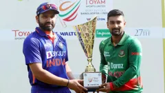 IND VS BAN: महज 186 रन पर ऑल आउट हुई टीम इंडिया, बांग्लादेश को लगे दो झटके