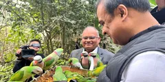 CM हिमंता ने किया गुवाहाटी चिड़ियाघर का दौरा, Zoo में खुद चलाई गाड़ी