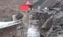 हिमाचल प्रदेश: पठानकोट-भरमौर NH पर लैंडस्लाइड से लूणा पुल टूटा, वाहनों की आवाजाही पूरी तरह ठप