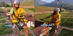 67 साल की दादी ने रस्सी पर चलाई साइकिल, देखकर उड़ जाएंगे होश



