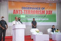 मुख्यमंत्री बीरेन सिंह ने पहली बार आतंकवाद विरोधी दिवस मनाने का किया नेतृत्व