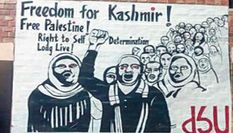 जेएनयू में अभी भी लगे हुए हैं कश्मीर की आजादी वाले पोस्टर