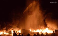 भीषण अग्निकांड में कई दुकानें जलकर खाक