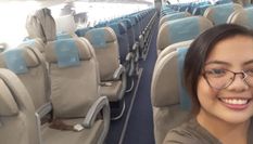 महिला ने Flight में लिया अकेले सैर का मजा, विमान में थी 199 सीटें