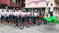 एनसीसी ने निकाली साइकिल रैली , इन जगहों से गुजरकर जाएगी ये रैली