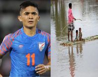 बाढ़ प्रभावित असम के लिए फुटबॉलर सुनील छेत्री ने की मदद की अपील