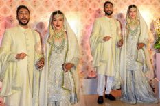 Gauhar Khan wedding : व्हाइट वेडिंग ड्रेस में खूबसूरत नजर आईं गौहर खान