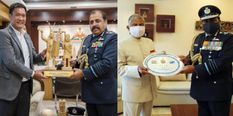 वायुसेना प्रमुख RKS भदौरिया ने पूर्वी वायु कमान ठिकानों का किया दौरा, CM  पेमा से की मुलाकात 
