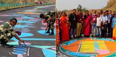 असम में 2021 चुनावी रिकॉर्डः मतदाता जागरूकता पर बनाई देश की सबसे लंबी रंगोली दर्ज हुआ भारत बुक ऑफ रिकॉर्ड्स