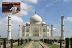 Taj Mahal की टिकट खिड़की के पास निकला 5 फुट लंबा अजगर, पर्यटकों के उड़े होश