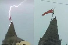 चमत्कार! द्वारकाधीश मंदिर पर गिरी बिजली, लेकिन कोई नुकसान नहीं हुआ, जानिए क्यों