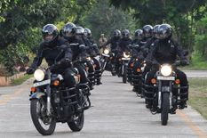 6000 किमी की दूरी तय कर मोटरसाइकिल अभियान पहुंचा डूमडूमा, किया जोरोशोंरो से स्वागत