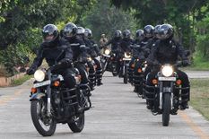 शिलांग में BRO मोटरसाइकिल अभियान दल का किया जोरदार स्वागत