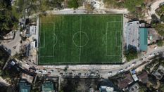 गारो हिल्स में अत्याधुनिक और अपनी तरह के पहले कृत्रिम टर्फ फुटबॉल मैदान का उद्घाटन