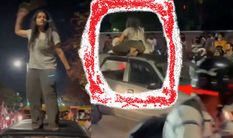चंडीगढ़ में कार की छत पर खड़े होकर लड़की ने किया हाईवोल्टेज ड्रामा, देखिए 