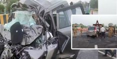 यमुना एक्सप्रेस-वे पर भीषण सड़क हादसा, एक ही परिवार के 7 लोगों की मौत, दो घायल

