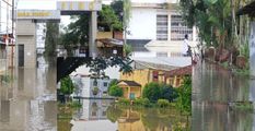 मणिपुर में नदियों के उफान और भारी बारिश से जलमग्न हुए कार्यालय