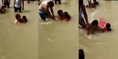 Video : अयोध्या में सरयू में स्नान के दौरान पत्नी के साथ रोमांस करना पड़ा भारी, खूब हुई धुनाई

