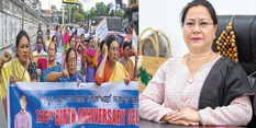 महिलाओं के खिलाफ अपराध पर तत्काल रोक लगाने की मांग: ऑल मणिपुर नुपी मारुप ने निकली रैली