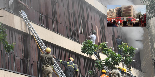 UP : लखनऊ के होटल लेवाना सूईट में लगी भीषण आग, मरने वालों की संख्‍या 5 हुई, जानिए ताजा अपडेट - lucknow hotel levana suites fire latest update | Dailynews